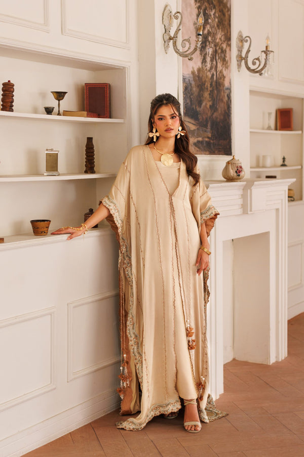 2-Piece Skin Kaftan Shisha Silk Embroidered