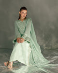 3-Piece Mint Green Tassel Silk Embroidered