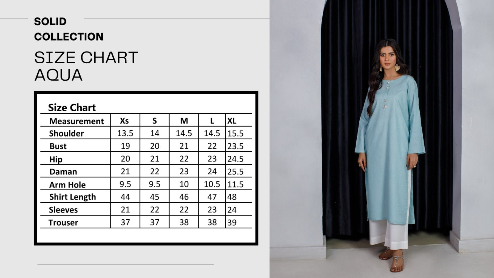 Boostify size chart image