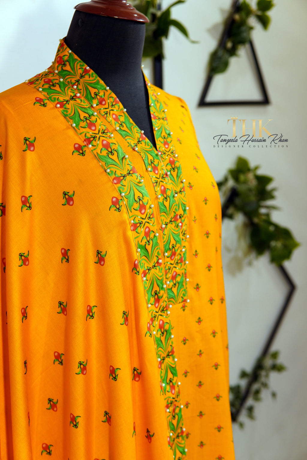 2-Piece Yellow Linen Viscose Dupatta Suit TAN-0885