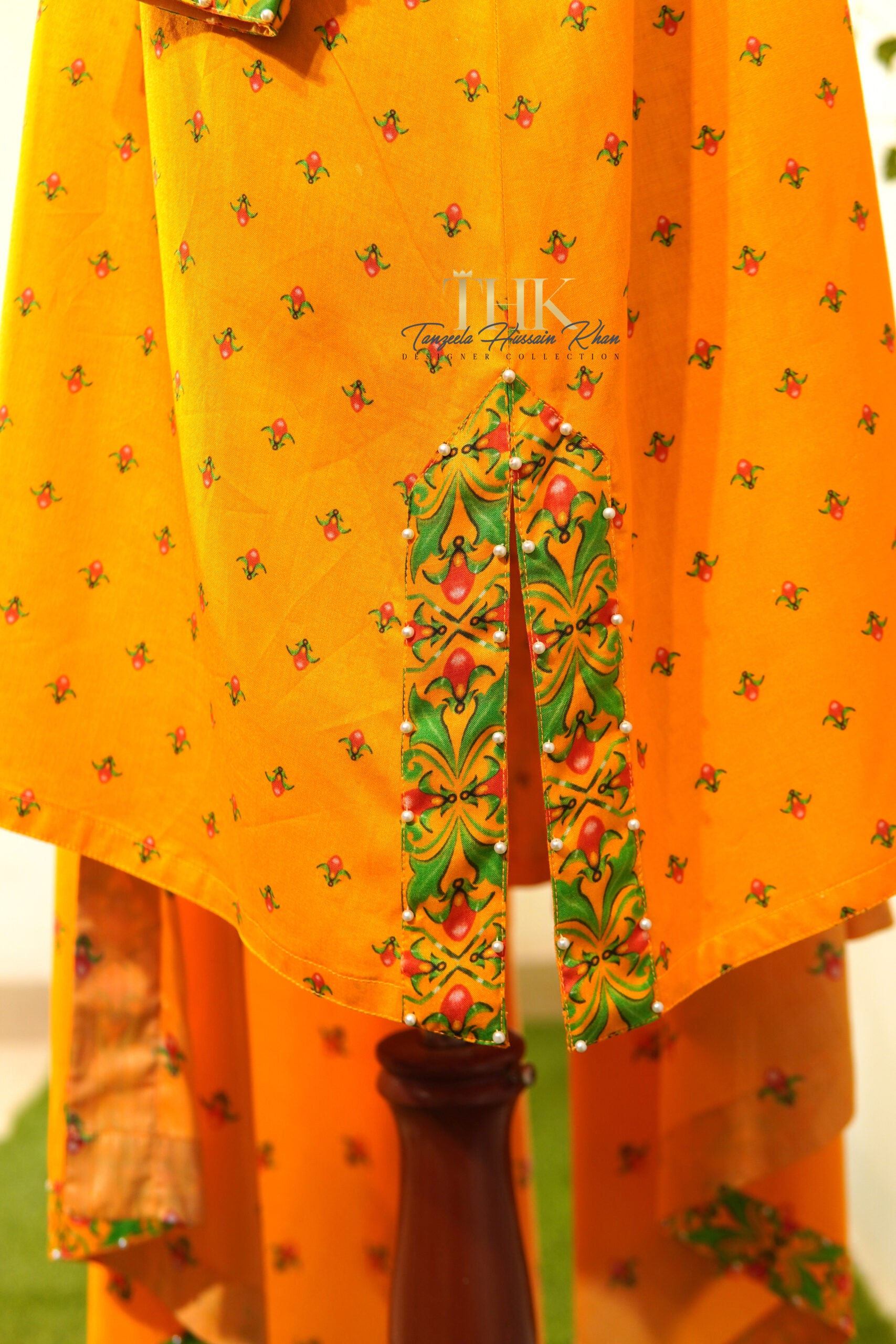 2-Piece Yellow Linen Viscose Dupatta Suit TAN-0885