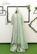 3-Piece Masori Shirt Organza Dupatta jamawar Garara