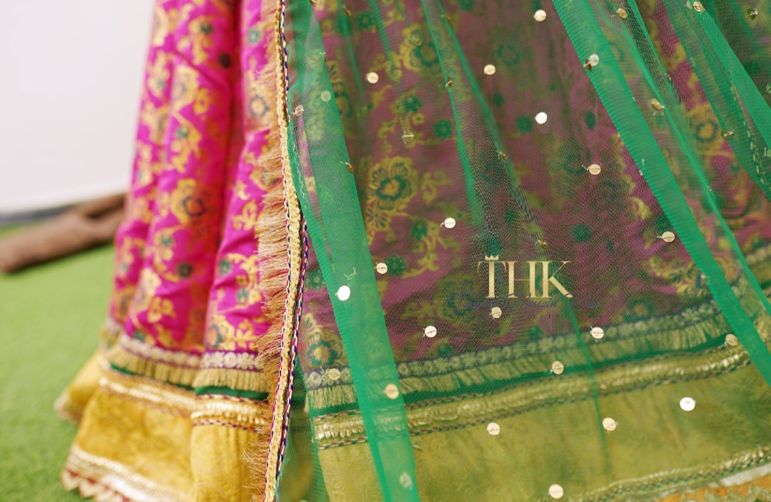 3-Piece Atlas Jamawar Lehnga