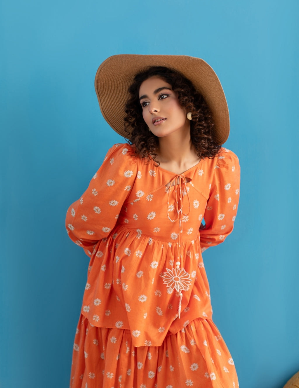 1-Piece Rust Daisy Frock