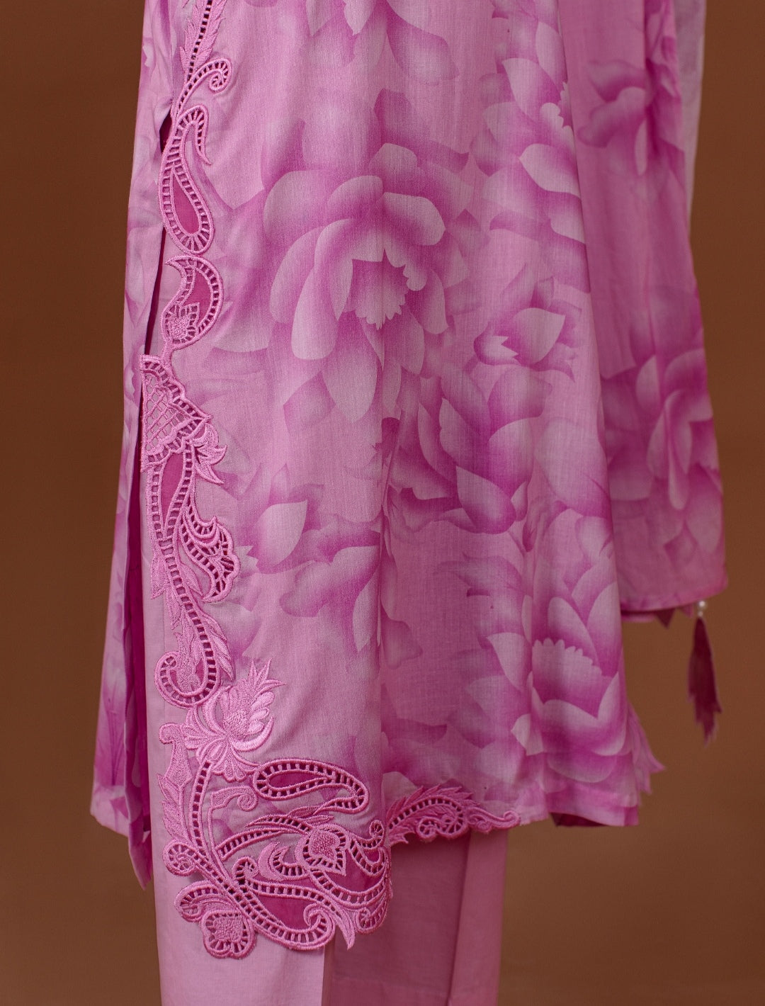 3-Piece Lilac Printed Lawn