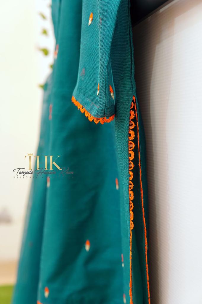 2-Piece Zinc Cotton Net Suit TAN-0875