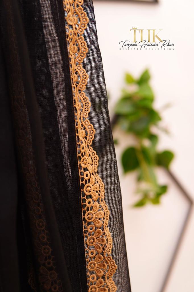 2-Piece Skin Cotton Net Frock TAN-0937