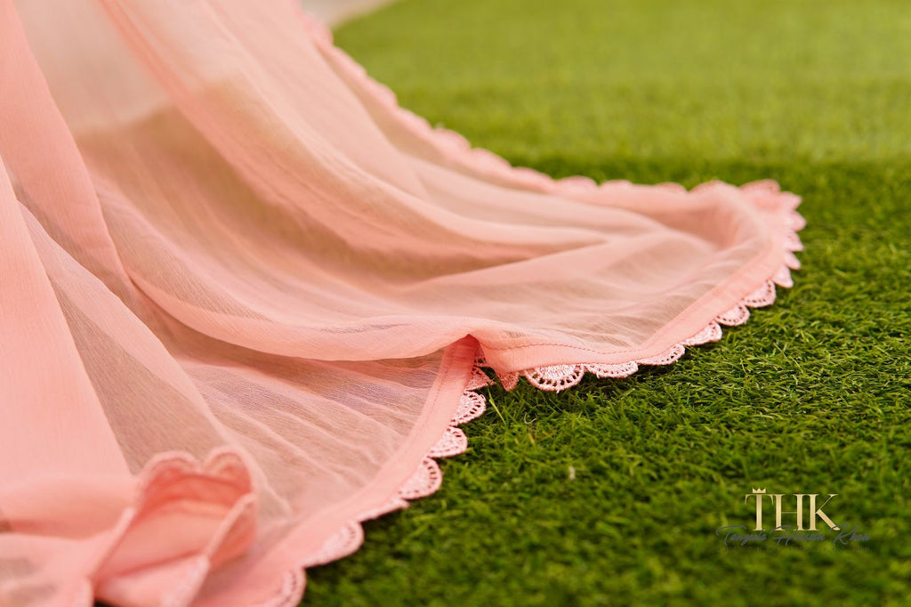 2-Piece Pink Embroidered Shirt TAN-0532