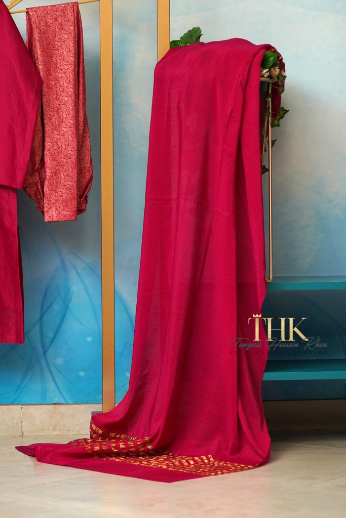 2-Piece Tunic Jamawar TAN-0636