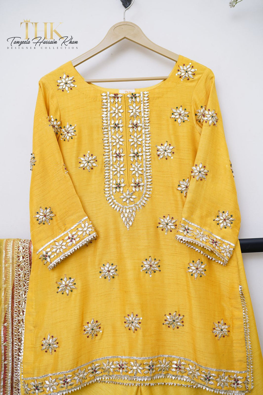 3-Piece Korean silk shirt and gharara
