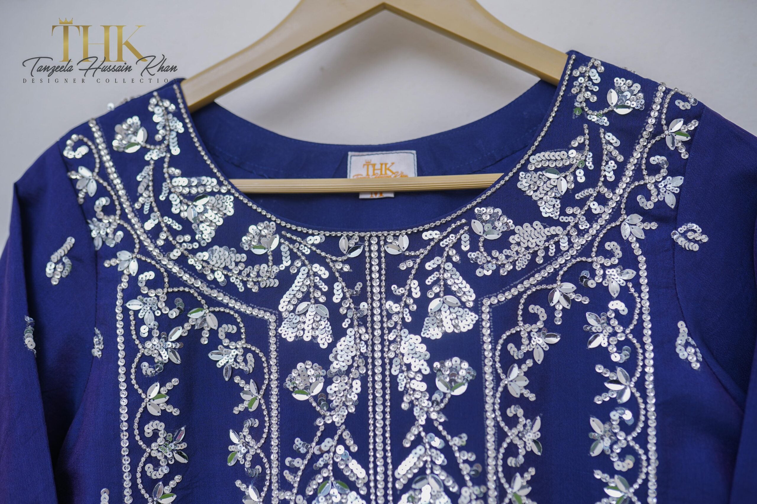 3-Piece Korean silk Embroidered shirt and Sharara
