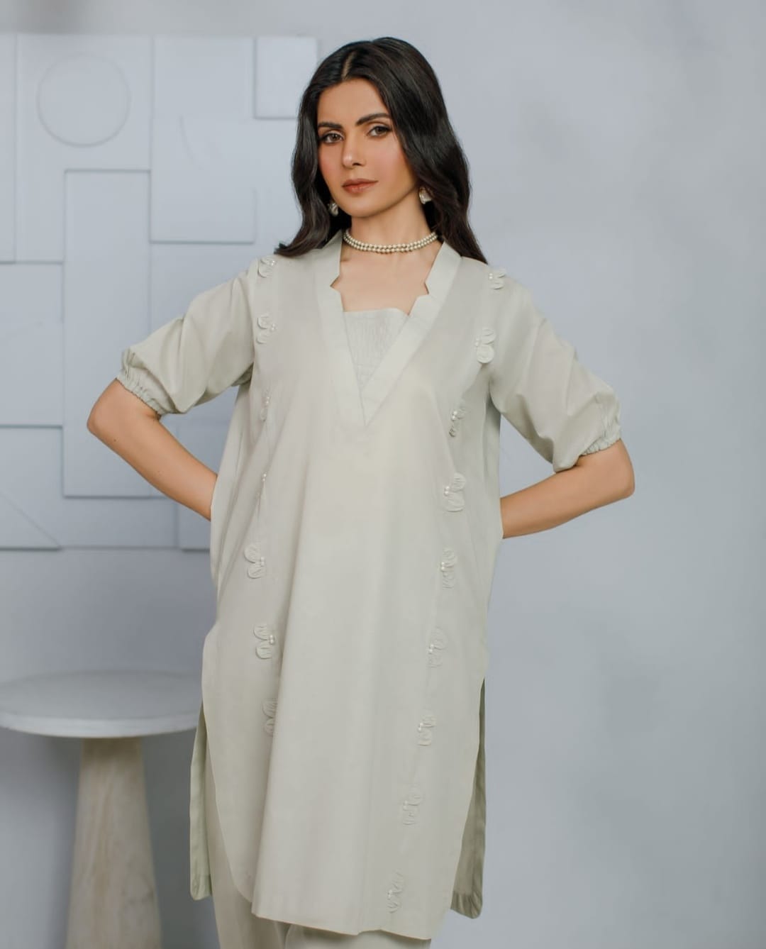 2-Piece Lawn Pastel Light Gray