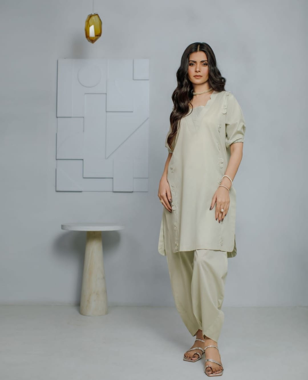 2-Piece Lawn Pastel Light Gray