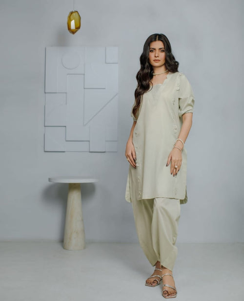2-Piece Lawn Pastel Light Gray