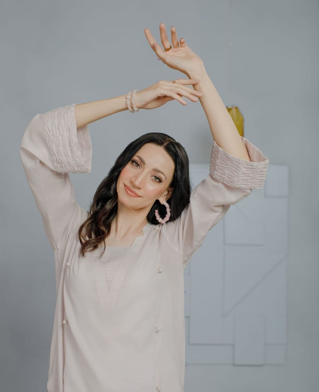 2-Piece Lawn Pastel Pink