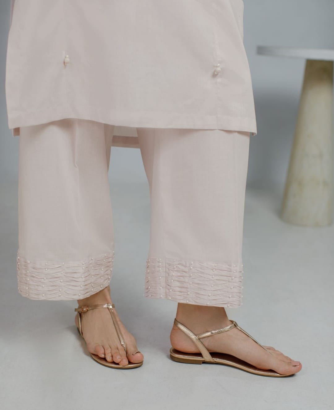 2-Piece Lawn Pastel Pink