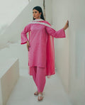 3-Piece Pink Embroidered Lawn