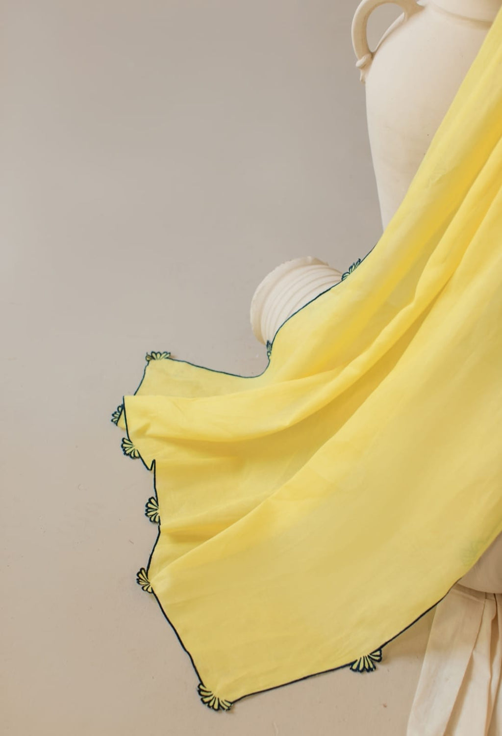 3-Piece Blue Lemon Embroidered Lawn