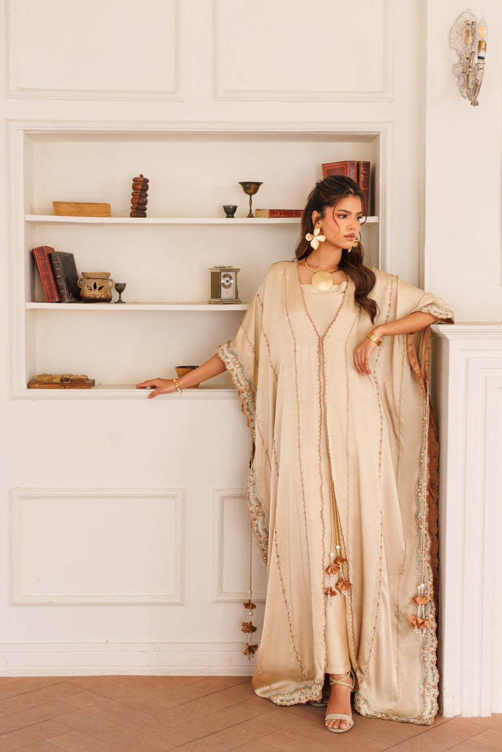 2-Piece Skin Kaftan Shisha Silk Embroidered
