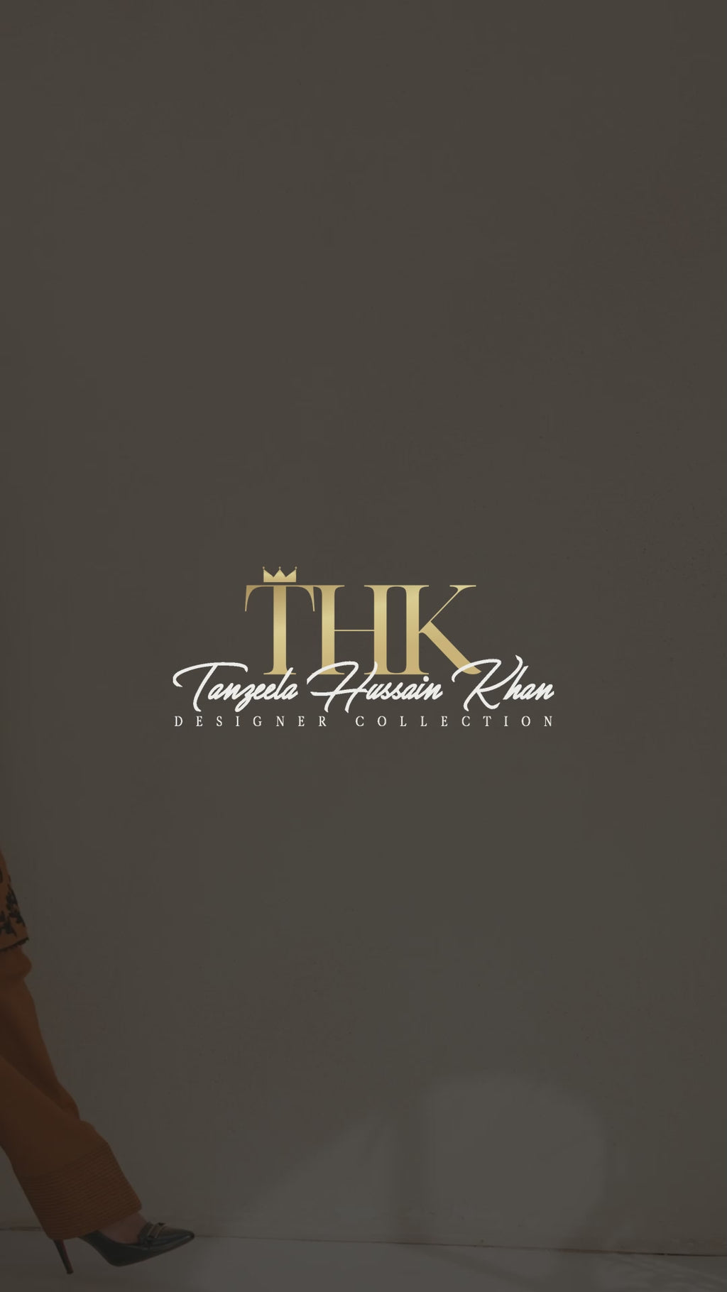 3-Piece Brown Embroidered Lawn
